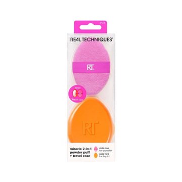 Real Techniques Miracle 2-In-1 Powder Makeup Puff + Travel Case