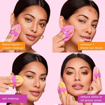 Real Techniques Miracle 2-In-1 Powder Makeup Puff + Travel Case