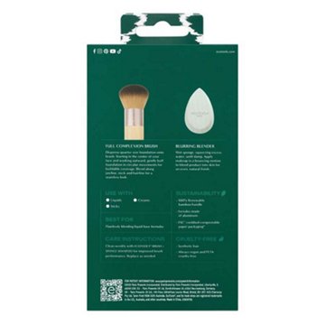 EcoTools Blend & Blur Duo: Full Complexion Brush + Blurring Blender Makeup Sponge
