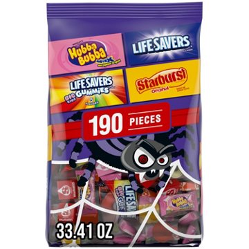 Starburst, Life Savers & Hubba Bubba Assorted Trick or Treat Halloween Candy