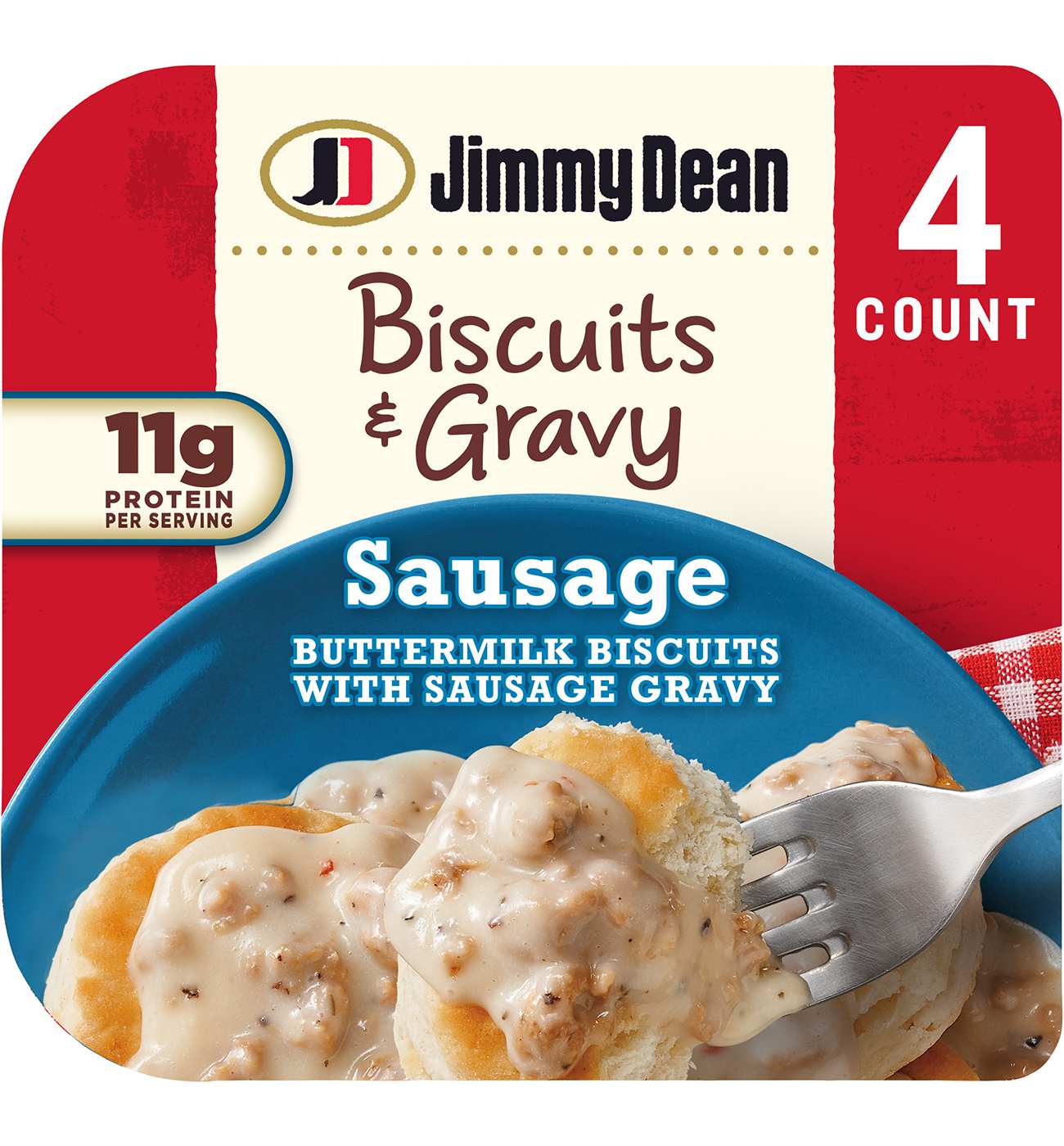 Jimmy Dean Fully Cooked Mini Biscuits & Sausage Gravy, 4 ct; image 1 of 5