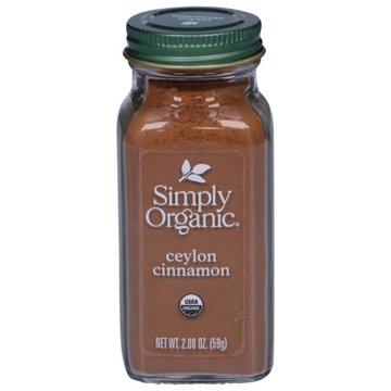 Simply Organic Ground Ceylon Cinnamon, 2.08 oz