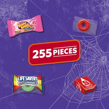 Starburst, Life Savers & Hubba Bubba Assorted Trick or Treat Halloween Candy