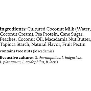 Siggi's Plant-Based Coconut Blend Peach Yogurt