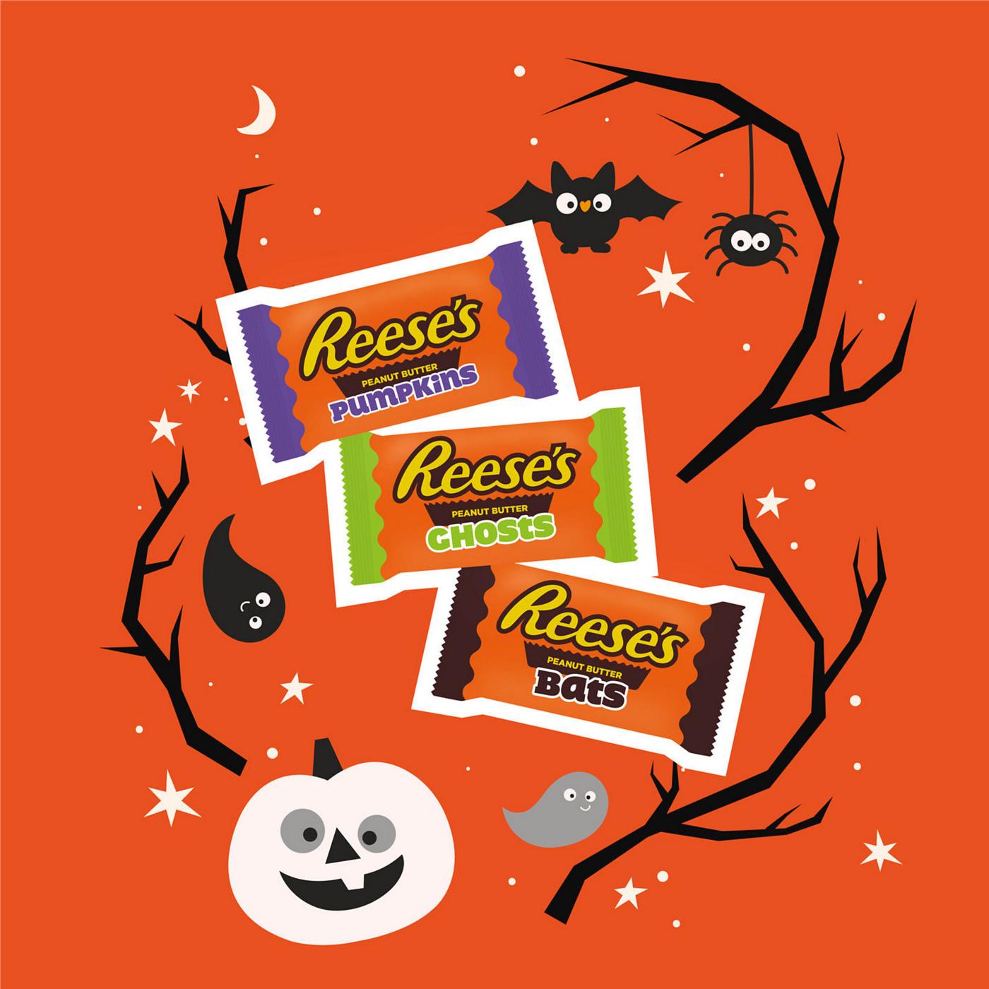 Reese's Snack Size Peanut Butter Shapes Halloween Candy; image 2 of 7