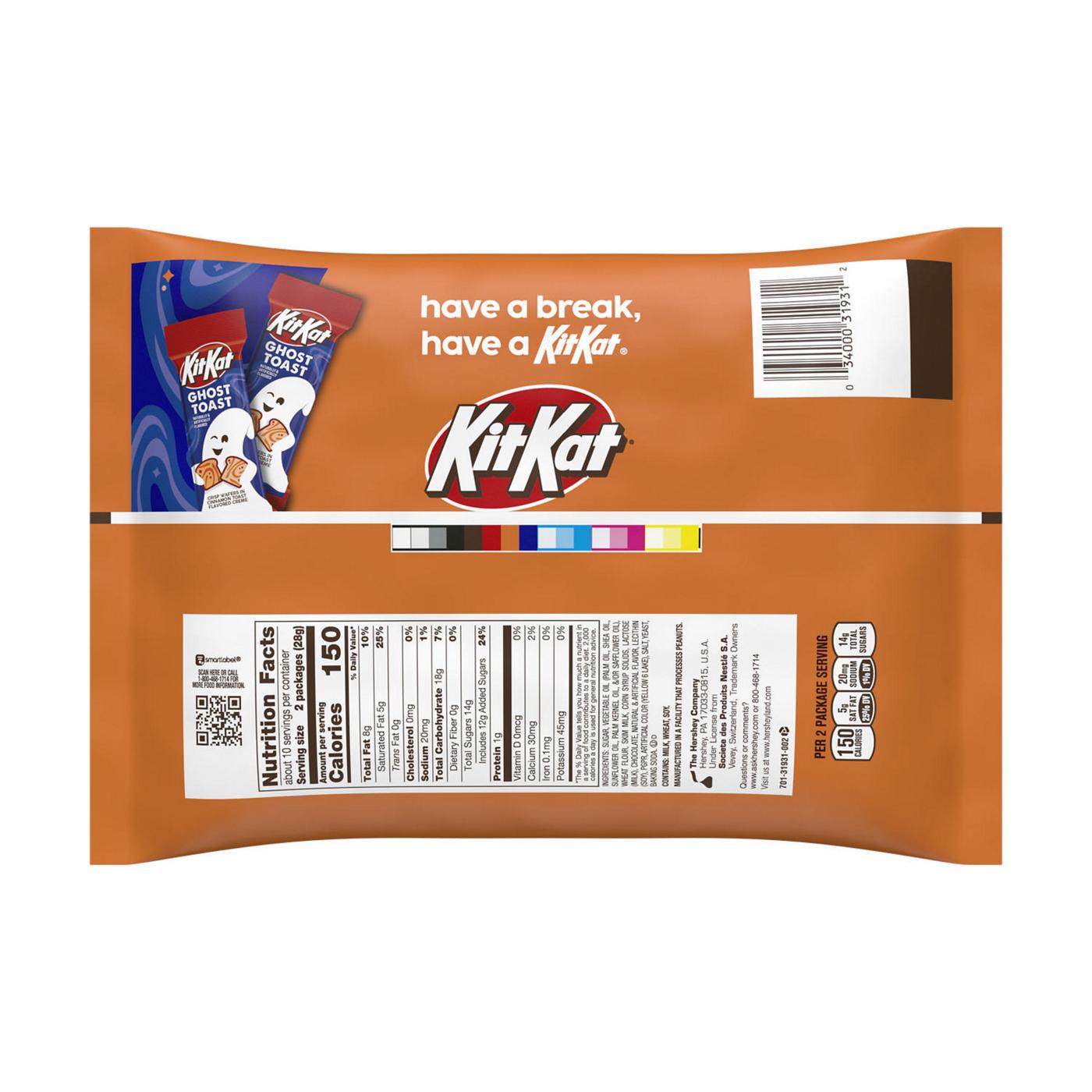 Kit Kat Ghost Toast Snack Size Halloween Candy; image 2 of 6