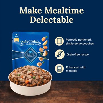 Blue Buffalo Delectables Chicken Dog Food Topper