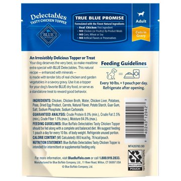 Blue Buffalo Delectables Chicken Dog Food Topper