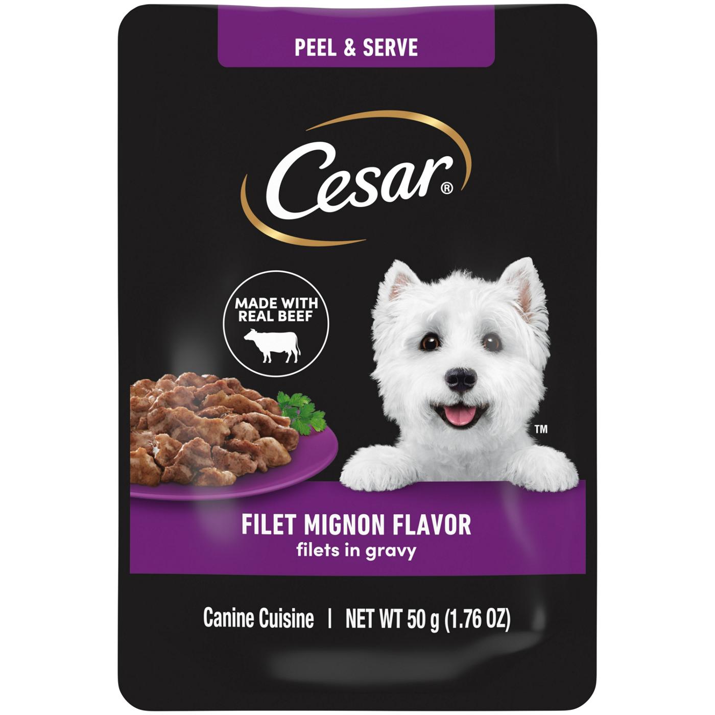 Cesar Filet Mignon Flavor Wet Dog Food; image 1 of 3