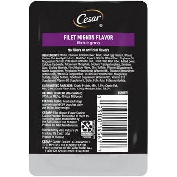 Cesar Filets in Gravy Wet Dog Food - Filet Mignon Flavor