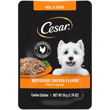 Cesar Filets in Gravy Wet Dog Food - Rotisserie Chicken Flavor