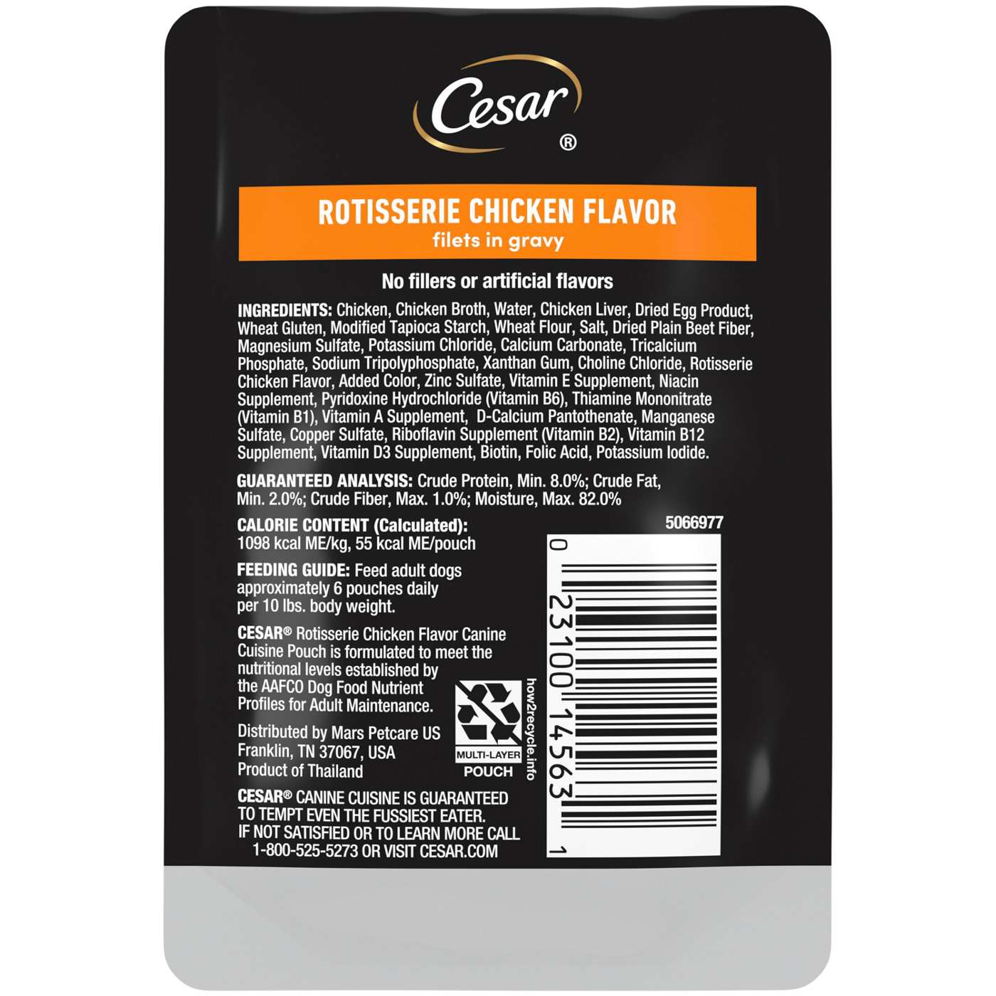 Cesar Rotisserie Chicken Flavor Wet Dog Food; image 2 of 3