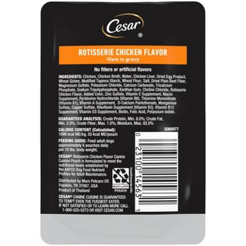 Cesar Filets in Gravy Wet Dog Food - Rotisserie Chicken Flavor