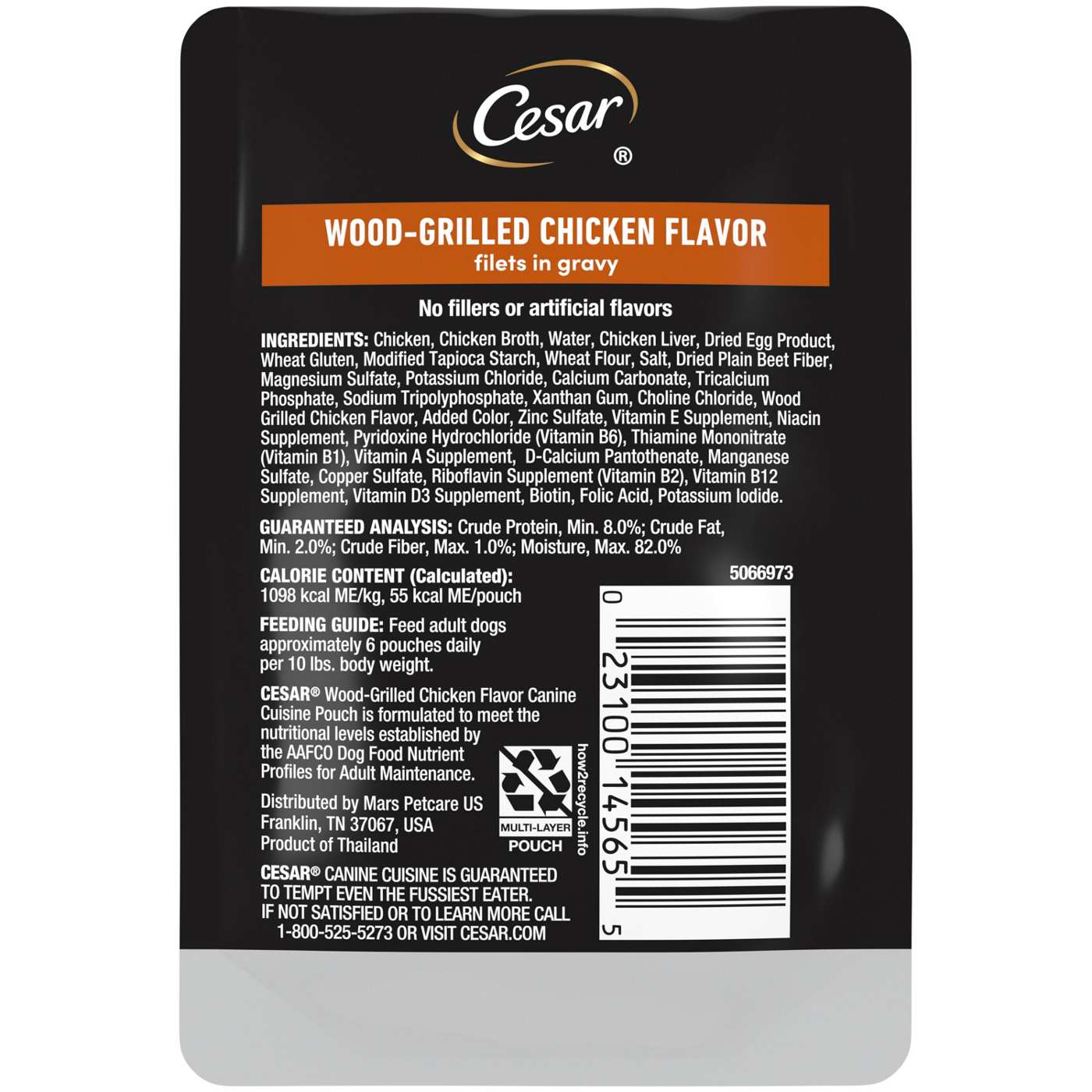Cesar Wood Grilled Chicken Flavor Wet Dog Food; image 2 of 3