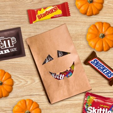 M&M'S, Snickers, Skittles & Starburst Assorted Fun Size Halloween Candy, 18.5 oz