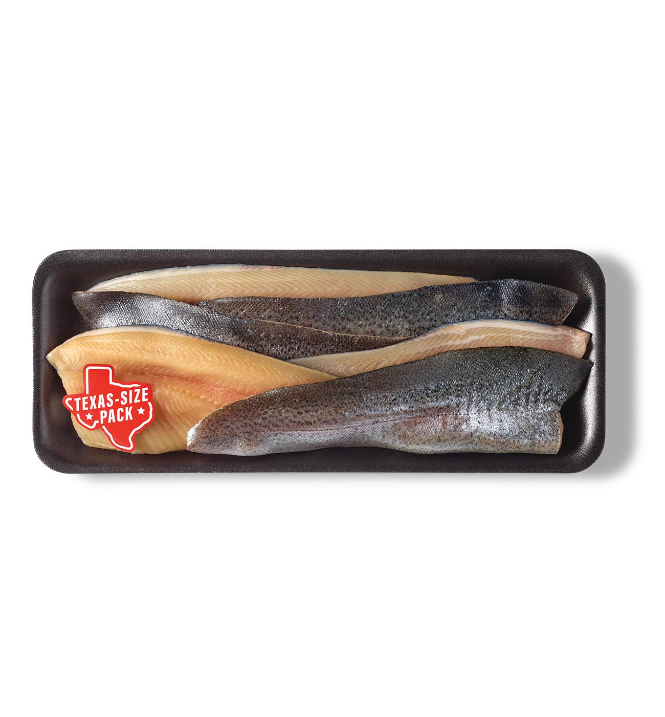 H-E-B Fish Market Fresh Rainbow Trout Fillets - Texas-Size Pack; image 1 of 2