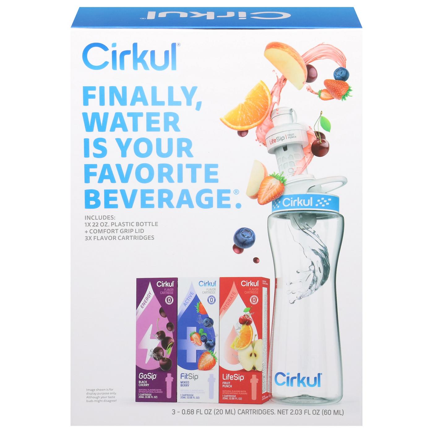 Cirkul Plastic Water Bottle Starter Kit; image 1 of 2