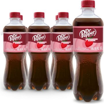 Dr Pepper Strawberries & Cream Soda 6 pk Bottles