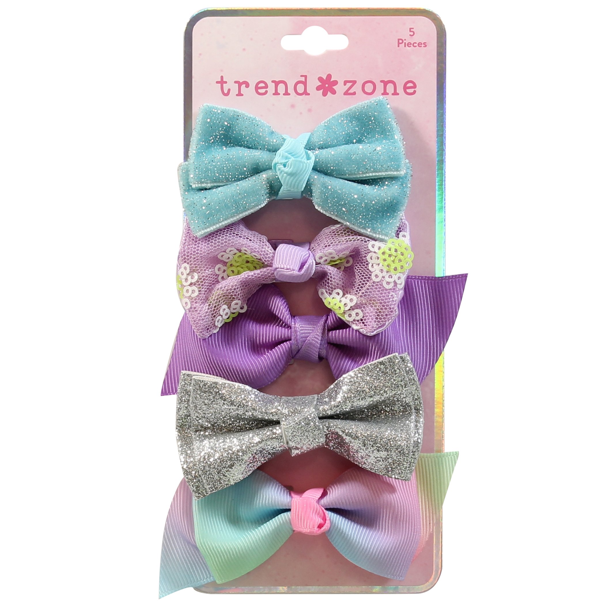 Assorted Hair Accessories, Headband, Hair Tie Bows Basic Cheer Bows - 4 Pack main image 3