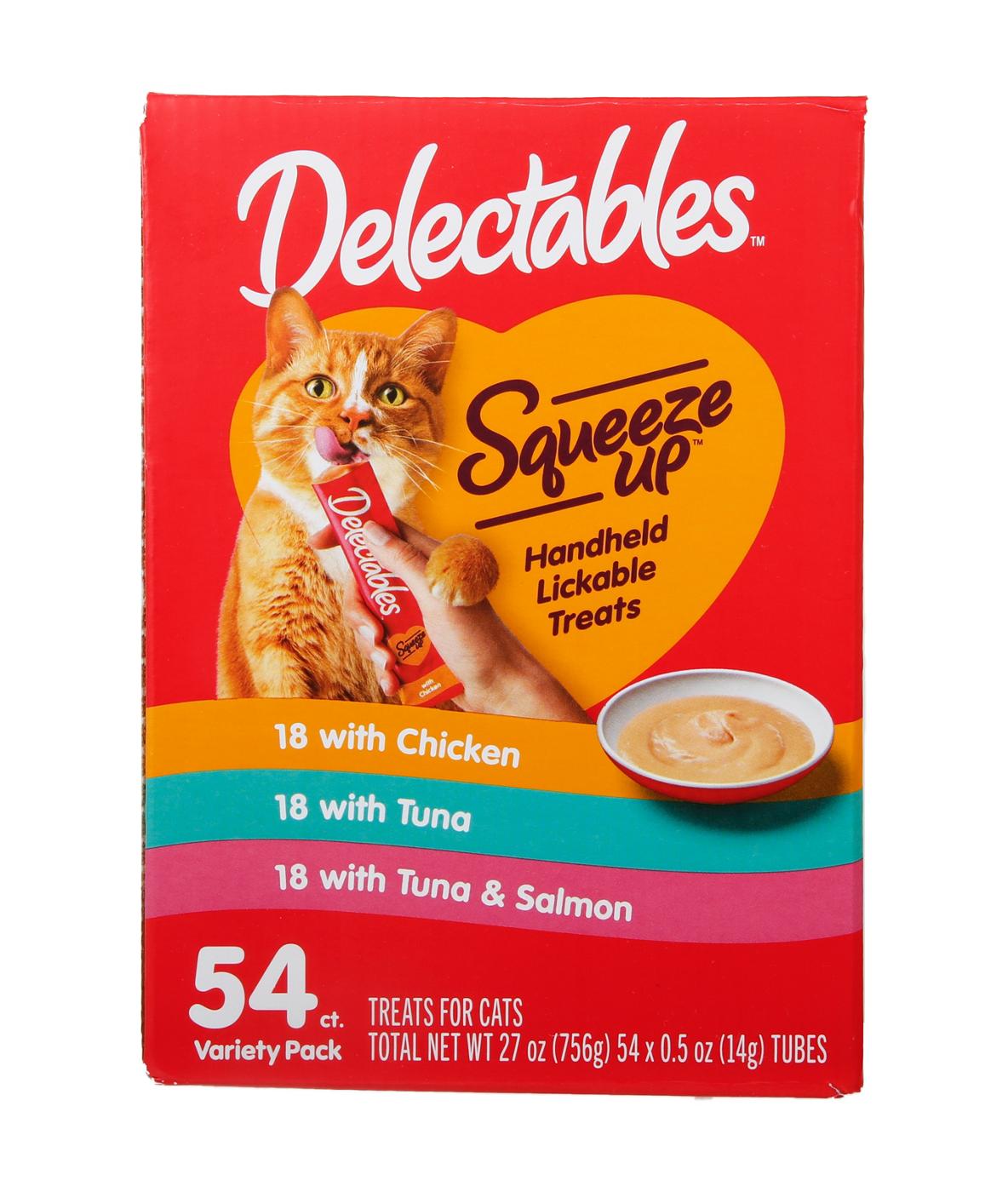 Hartz Delectables Squeeze Up Wet Cat Treats Variety Pack; image 1 of 2