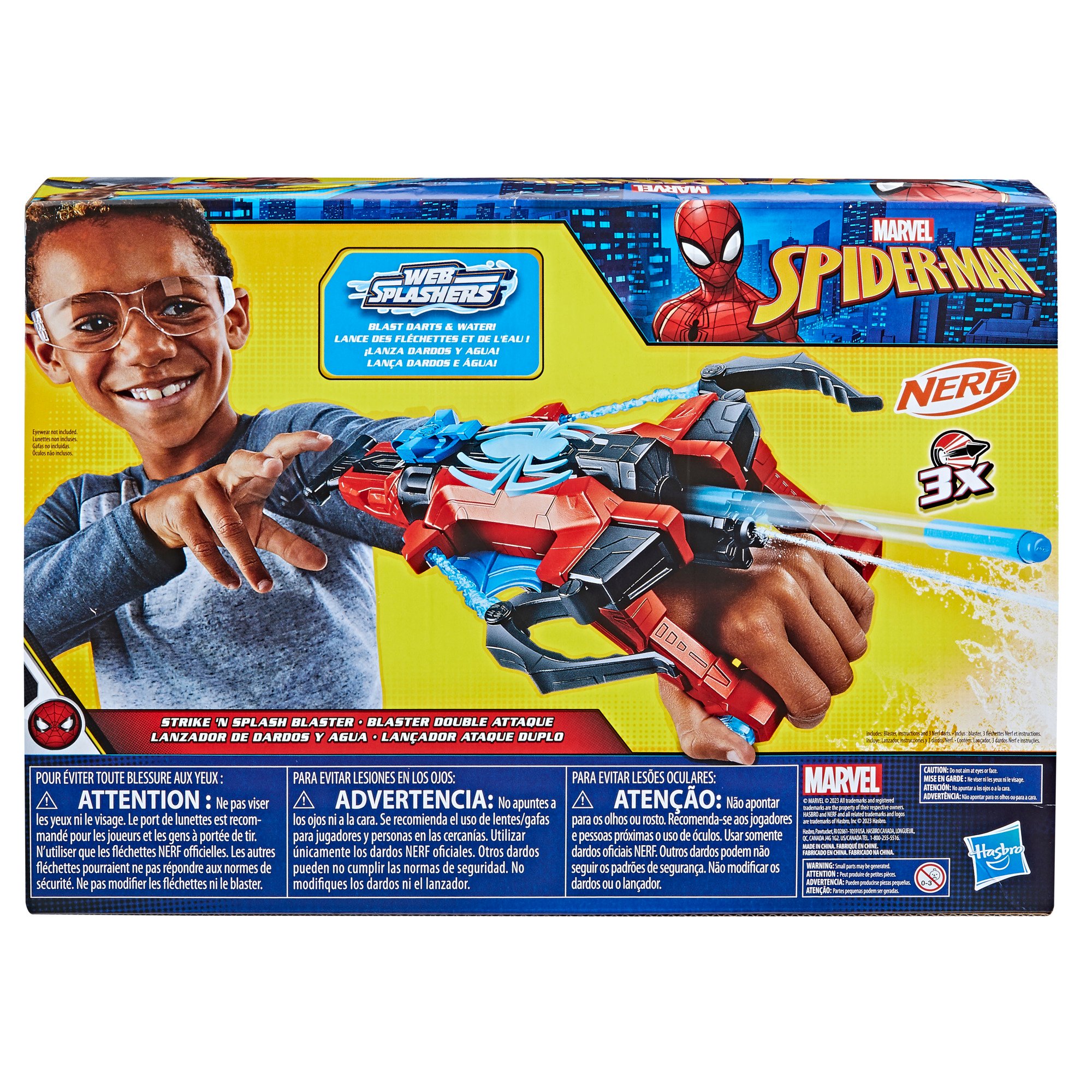 Nerf Marvel Spider-Man Strike 'N Splash Blaster Shop Blasters at