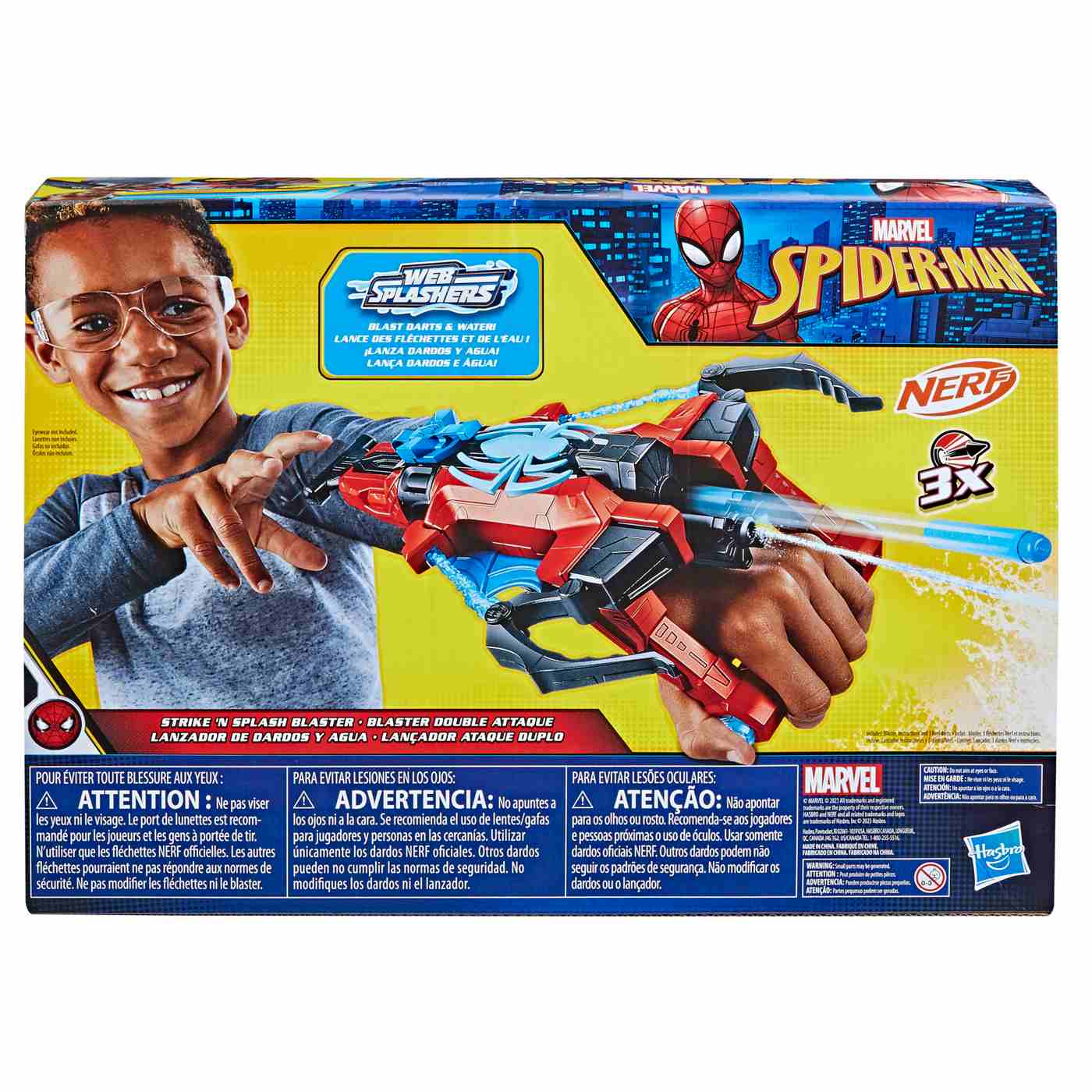 Nerf Marvel Spider-Man Strike 'N Splash Blaster; image 3 of 4