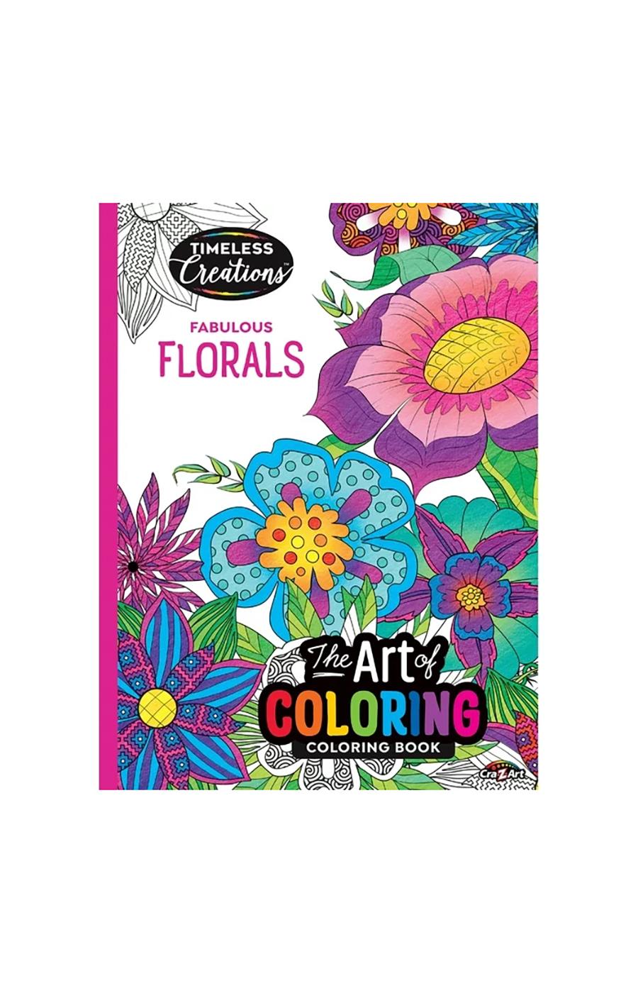 Cra-Z-Art Timeless Creations Fabulous Florals Coloring Book; image 1 of 5