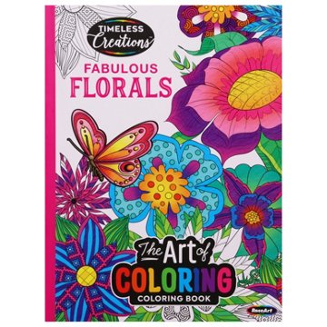 Cra-Z-Art Timeless Creations Fabulous Florals Coloring Book