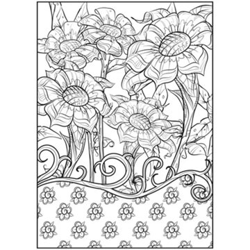 Cra-Z-Art Timeless Creations Fabulous Florals Coloring Book