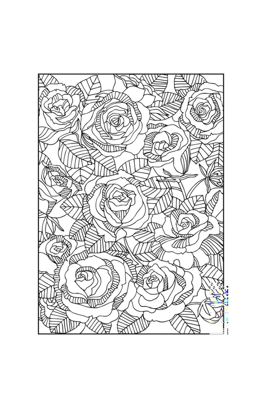 Cra-Z-Art Timeless Creations Fabulous Florals Coloring Book; image 4 of 5