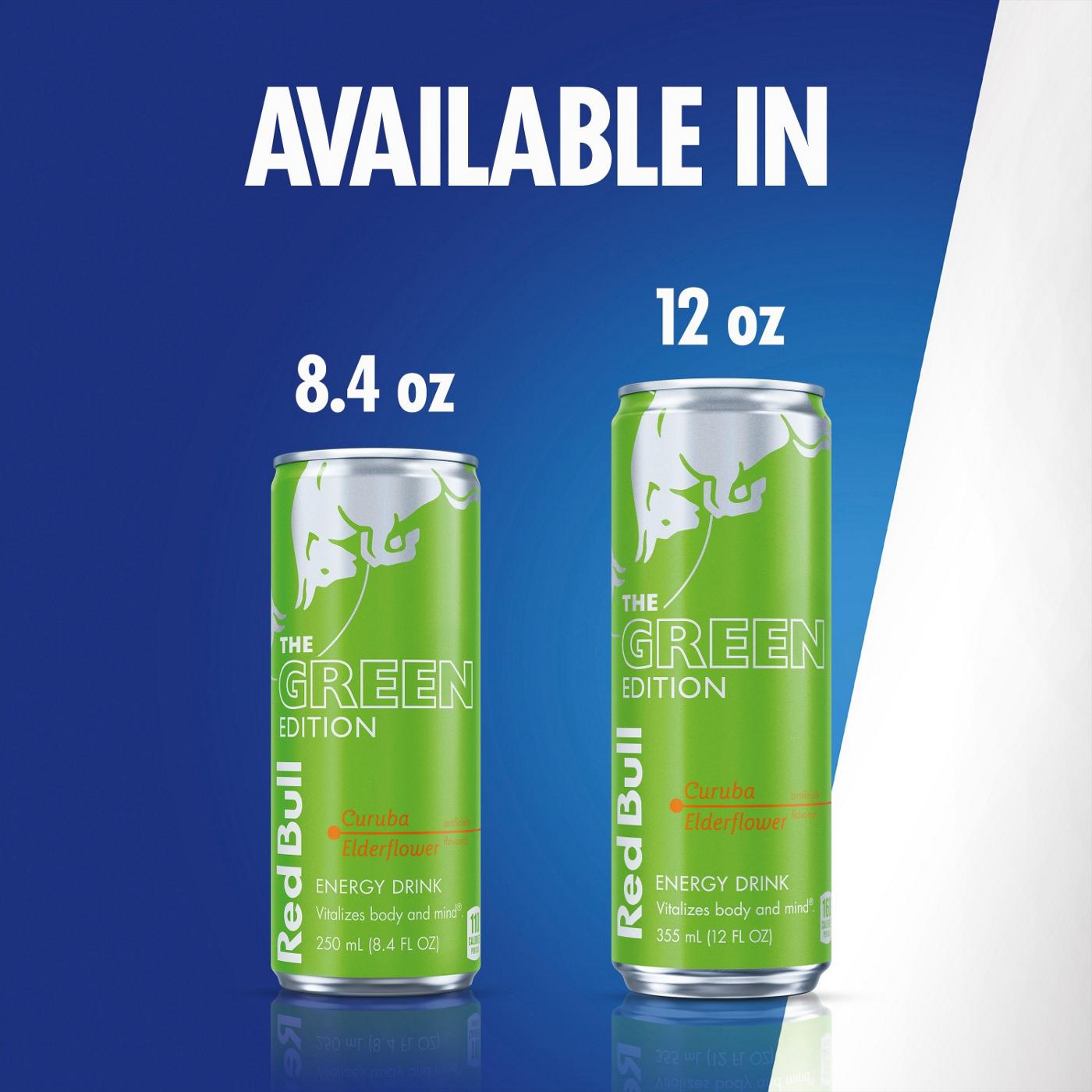 Red Bull Green Edition Curuba Elderflower Energy Drink 4 pk Cans; image 9 of 9