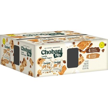 Chobani Flip Lowfat Greek Yogurt Variety Pack - S'mores & Cookie Dough
