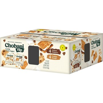 Chobani Flip Lowfat Greek Yogurt Variety Pack - S'mores & Cookie Dough