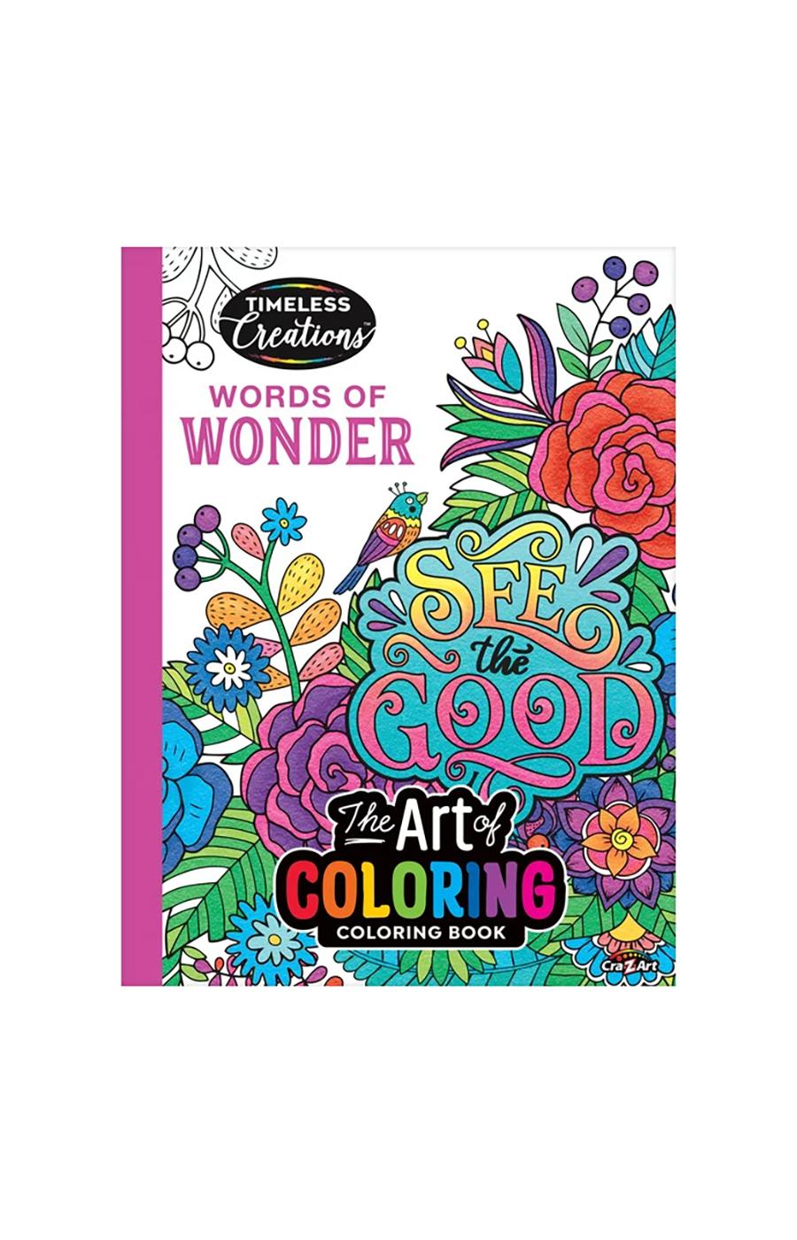 Cra-Z-Art Timeless Creations Words of Wonder Coloring Book - Shop Books ...