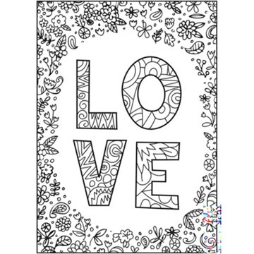 Cra-Z-Art Timeless Creations Words of Wonder Coloring Book