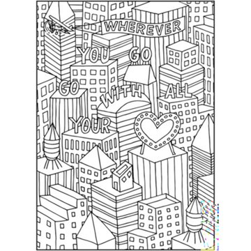 Cra-Z-Art Timeless Creations Words of Wonder Coloring Book
