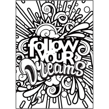 Cra-Z-Art Timeless Creations Follow Your Dream Coloring Book