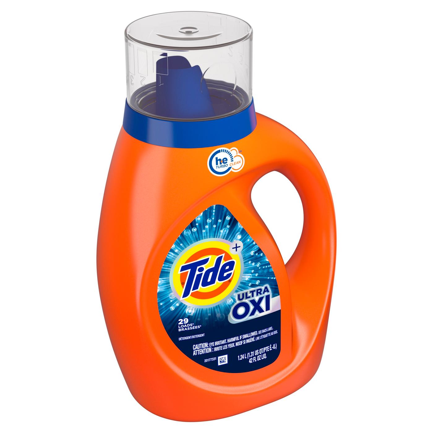 Tide + Ultra Oxi HE Turbo Clean Liquid Laundry Detergent, 29 Loads; image 5 of 5