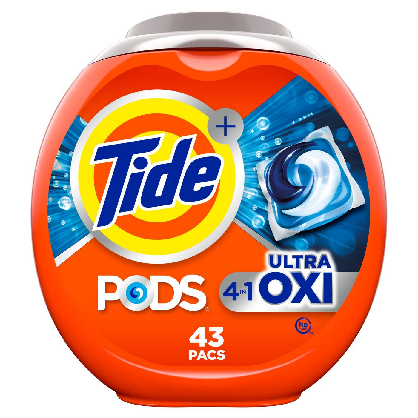 Tide Pods + Ultra Oxi HE Turbo Laundry Detergent; image 1 of 9