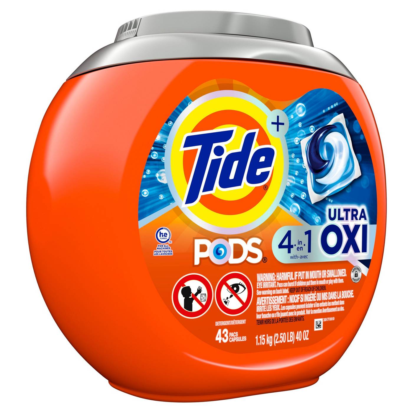 Tide Pods + Ultra Oxi HE Turbo Laundry Detergent; image 2 of 9