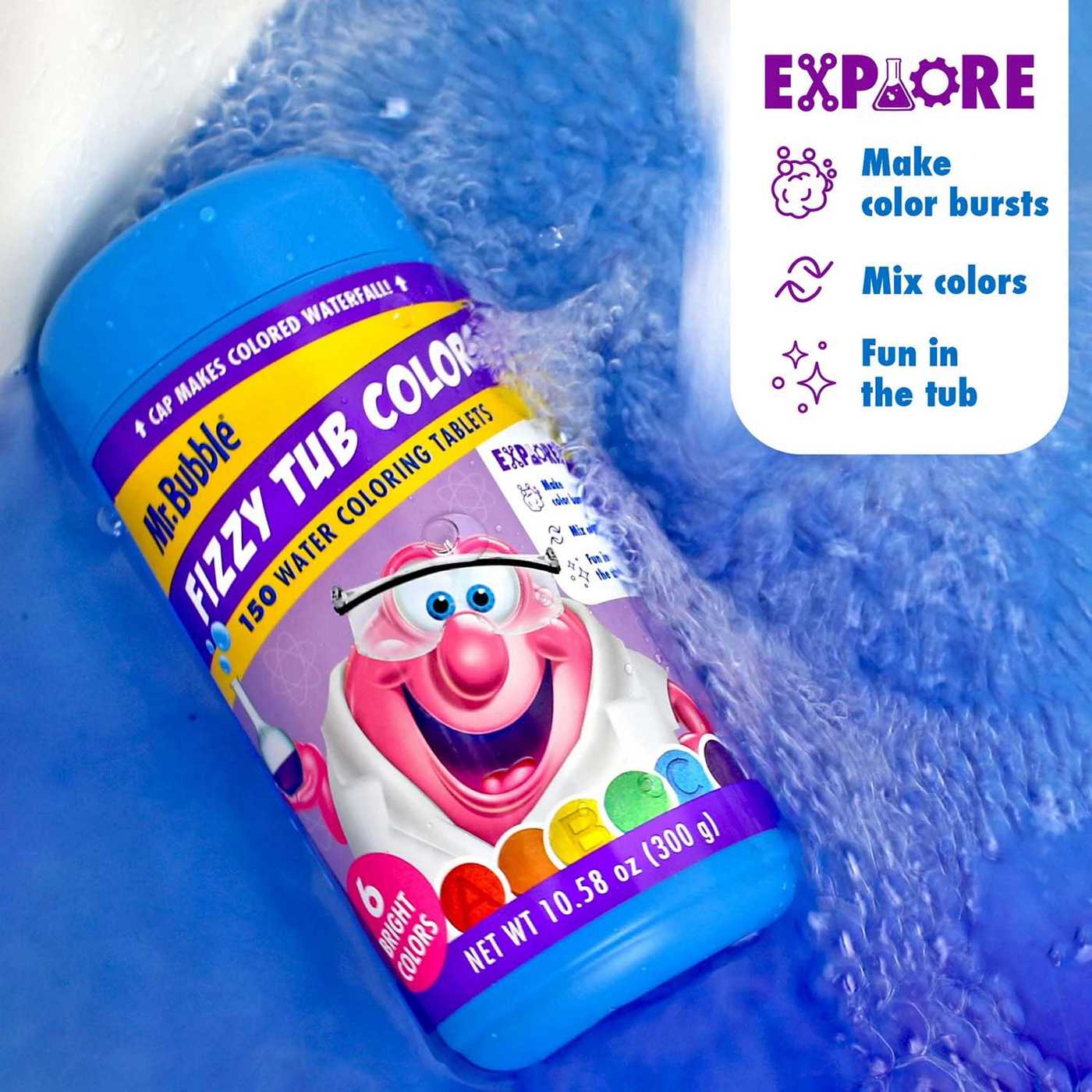 Mr. Bubble Fizzy Tub Colors; image 5 of 6