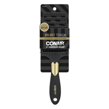 Conair Velvet Touch Extra Wide Concave Vent Hair Brush - Assorted