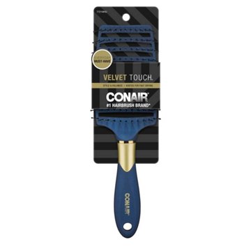 Conair Velvet Touch Extra Wide Concave Vent Hair Brush - Assorted