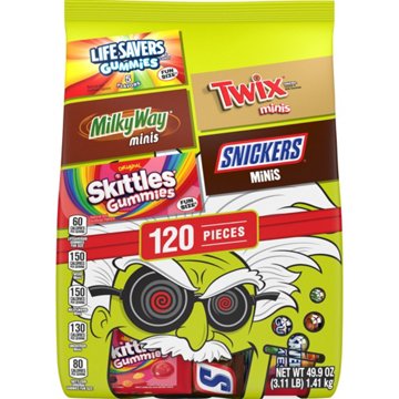 Snickers, Skittles, Life Savers, Milky Way & Twix Assorted Halloween Candy