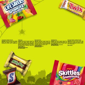 Snickers, Skittles, Life Savers, Milky Way & Twix Assorted Halloween Candy