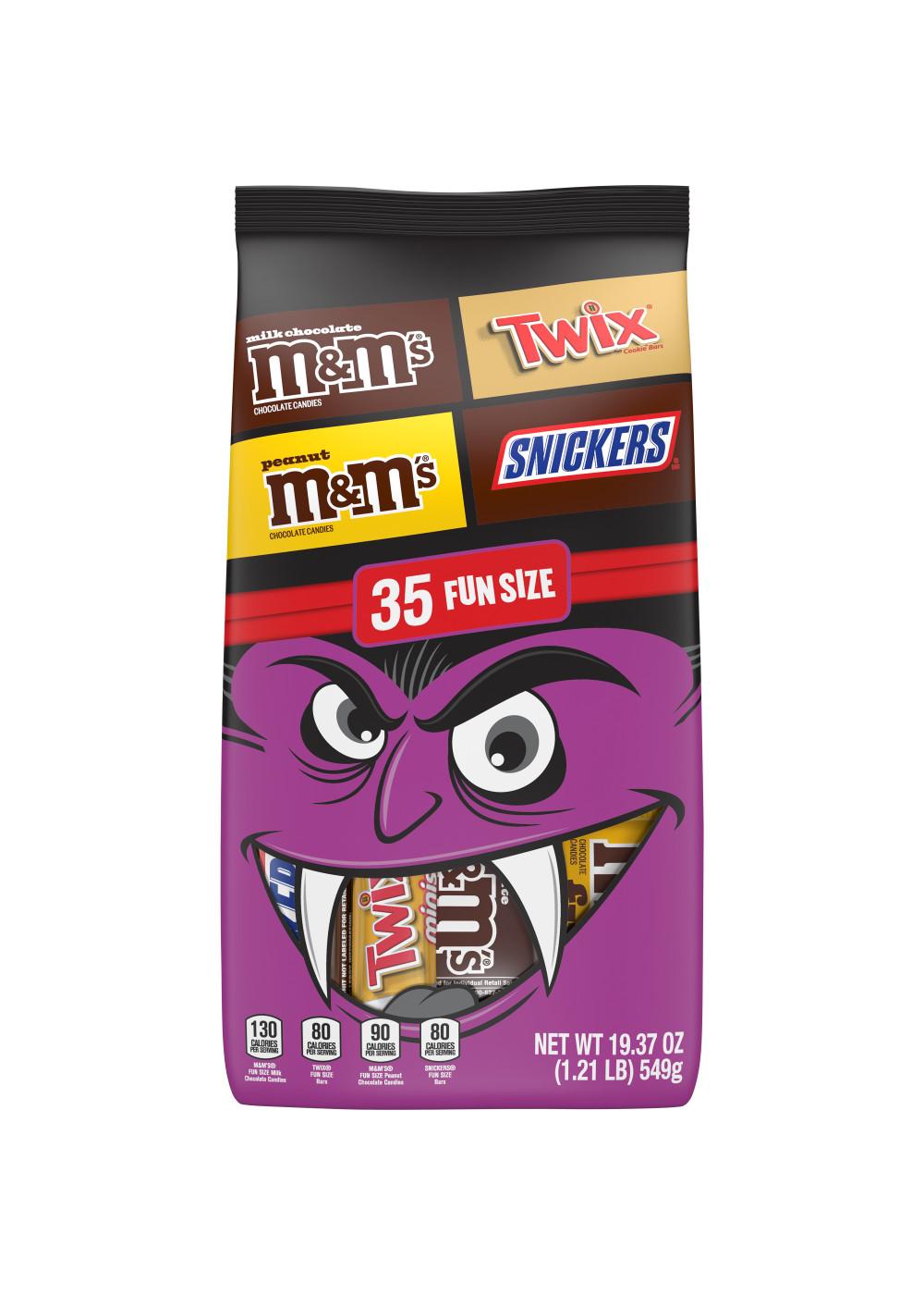 M&M'S, Snickers, & Twix Assorted Fun Size Halloween Candy; image 1 of 6