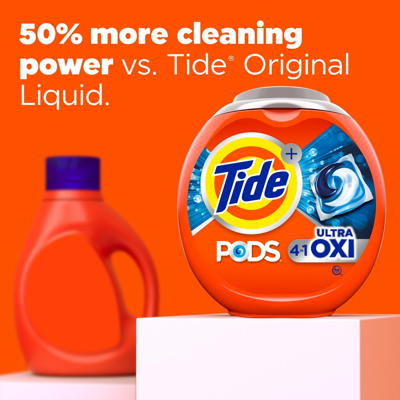 Tide Pods + Ultra Oxi HE Laundry Detergent; image 2 of 8