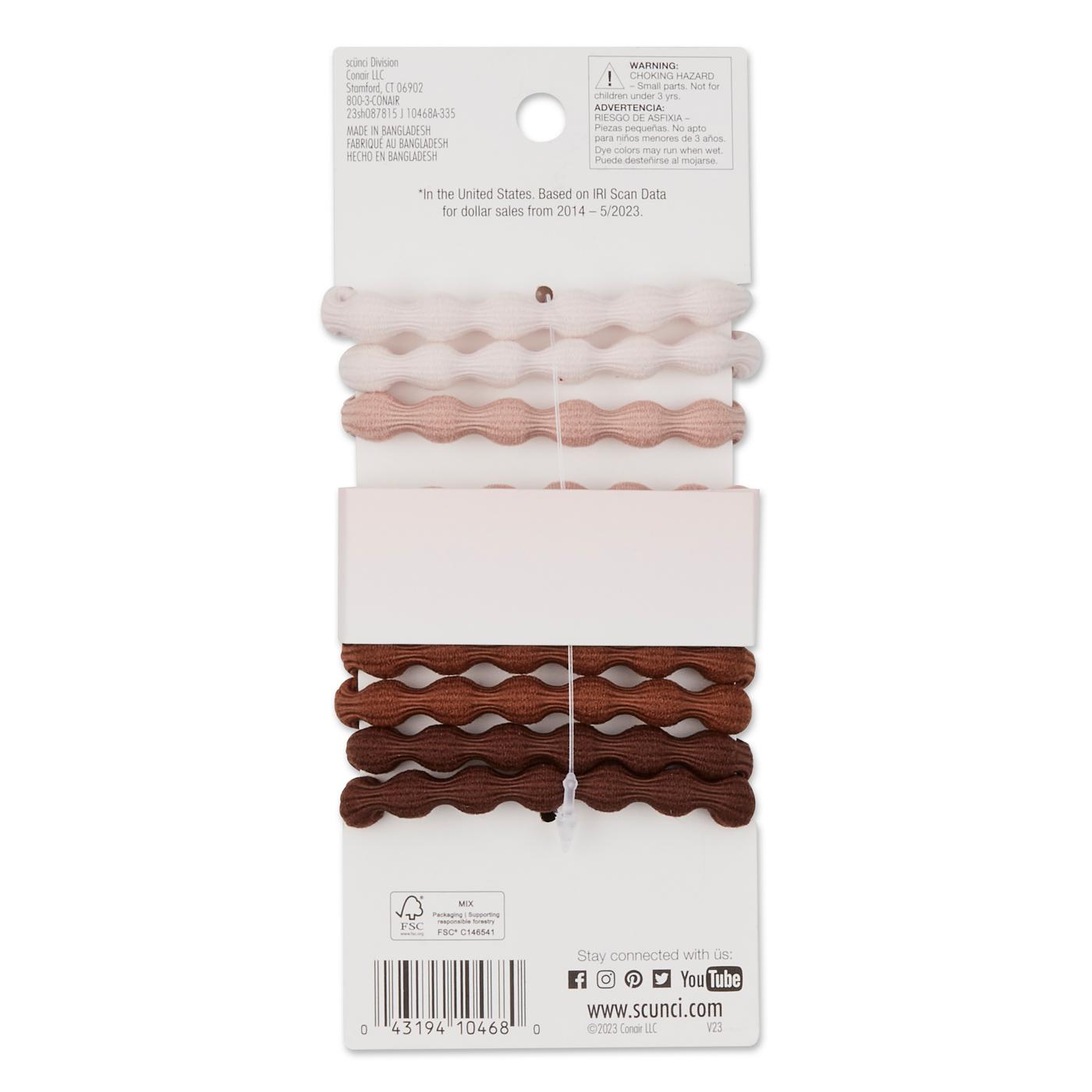 Scunci All Day Strong Hold Bead Hair Ties - Neutral; image 2 of 3