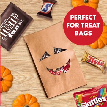 M&M'S, Snickers, Skittles & Twix Assorted Trick or Treat Halloween Candy, 60 pc