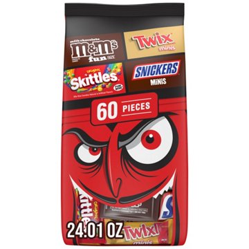 M&M'S, Snickers, Skittles & Twix Assorted Trick or Treat Halloween Candy